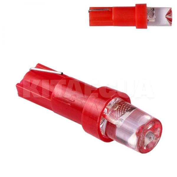 LED лампа для авто T5 0.5W red PULSO (LP-120318)