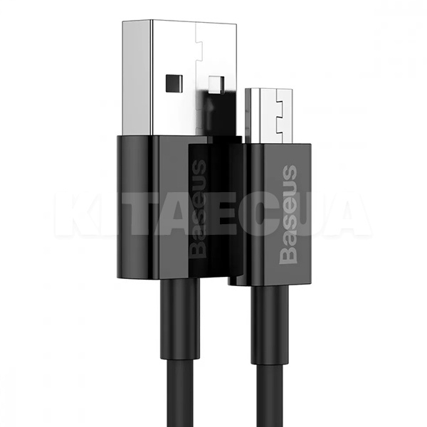 Кабель USB microUSB 2A Superior Series 2м чорний BASEUS (CAMYS-A01) - 3