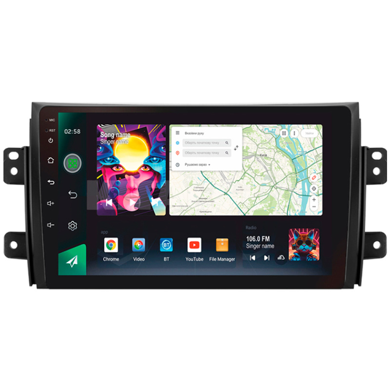 Штатная магнитола PRO 9464 4+64 Gb 9" Suzuki SX4 1 2006-2014 SIGMA4car (39925)