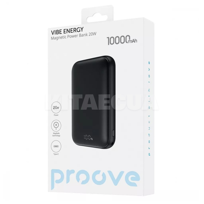 Повербанк Vibe Energy 10000mAh 20W рожевий PROOVE (557740005) - 2