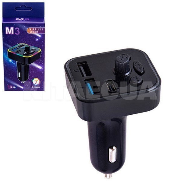 ФМ модулятор 5в1 M3 12-24v Bluetooth 4.2 (M3)