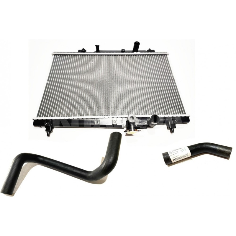 Радіатор охолодження з патрубками KIMIKO на Geely CK (1602041180-01-KM-1602198180-UNI-1602051180-UNI-K)