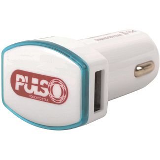 Зарядний пристрій 12В / 24В 2 USB виходу 2.4 а біле PULSO