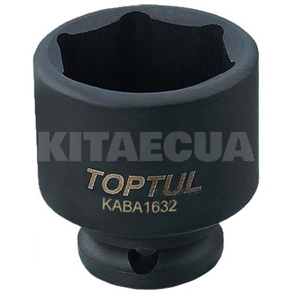Головка торцева ударна 12-гранна подовжена 32 мм 1/2 " 78 мм TOPTUL (KABJ1632) - 2