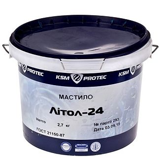 Смазка для подшипников и узлов трения 2.7кг Литол-24 Protec KSM