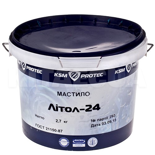 Смазка для подшипников и узлов трения 2.7кг Литол-24 Protec KSM (KSM-L2427)
