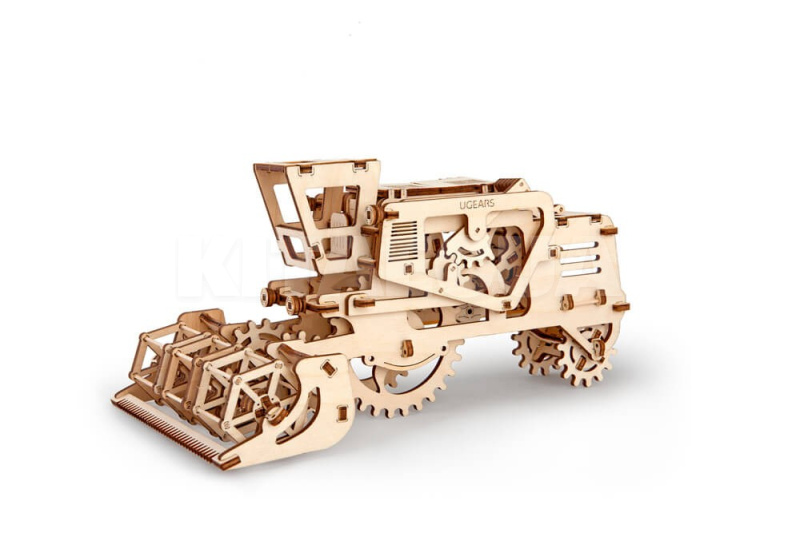 Механический пазл 3D "Комбайн" UGEARS (70010) - 4