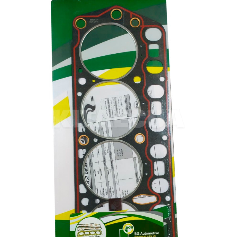 Прокладка ГБЦ 2.2L BGA на Great Wall PEGASUS (1003090A-E00)