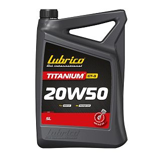 Масло моторное синтетическое 5л 20W-50 TITANIUM GT-3 LUBRICO