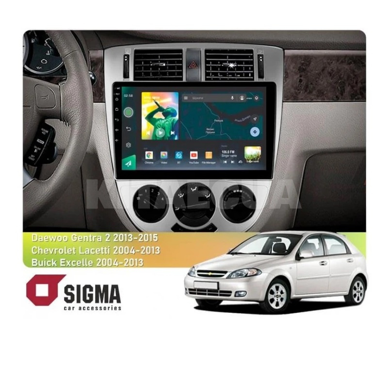 Штатная магнитола X10464 4+64 Gb 10 Buick Excelle Hrv 2004-2013 (F1) SIGMA4car (34058)