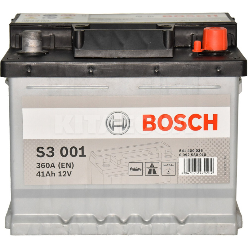 Аккумулятор автомобильный S3 001 41Ач 360А "+" справа Bosch (0 092 S30 010)
