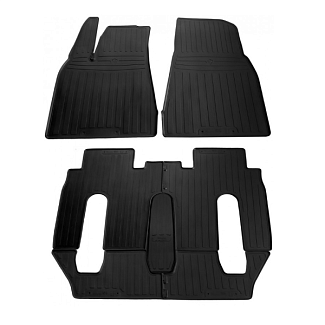 Резиновые коврики в салон TESLA Model X (6 seats) (2015-н.в) Stingray