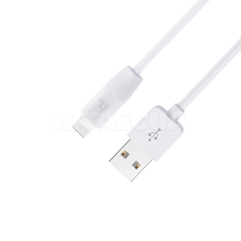 Кабель USB Lightning 2.4A X1 1м білий HOCO (6957531032007)
