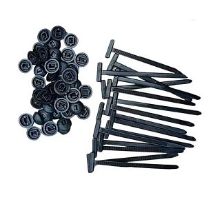 Хомут пластиковий нейлоновые самоблокирующиеся стяжки с фиксатором 9шт. (уп.) Уценка 