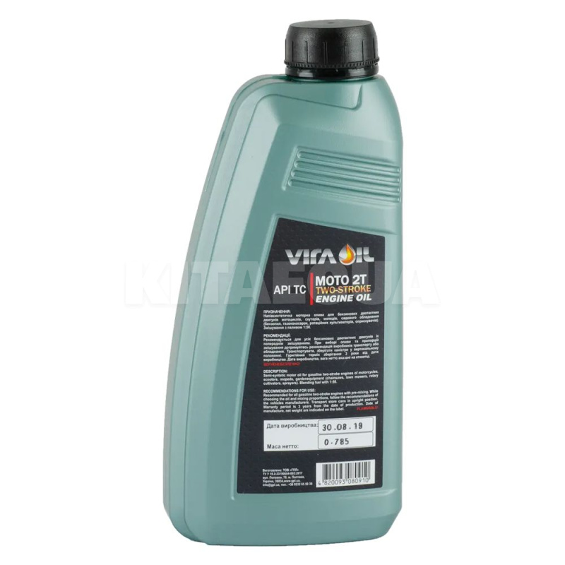 Масло моторное полусинтетическое 1л MOTO 2T (старая этикетка) VIRA (VI0270) - 3