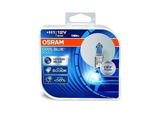 Галогенные лампы H1 80W 12V Cool Blue +50% комплект Osram