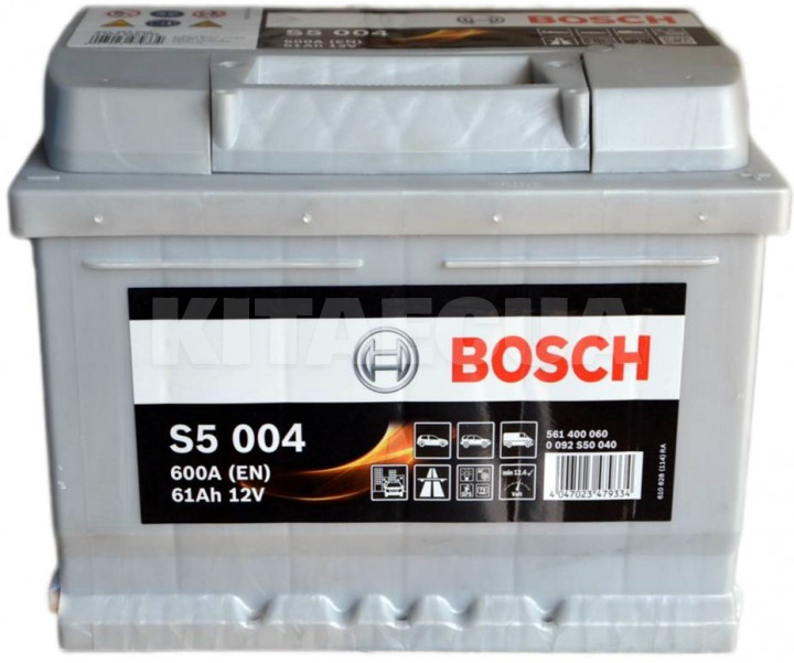 Акумулятор автомобільний 61Ач 600А "+" праворуч BOSCH (0092S50040)