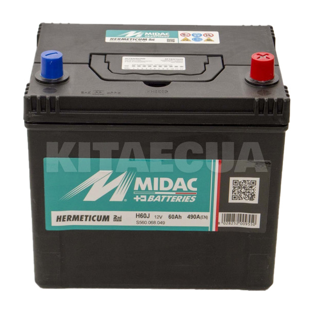 Аккумулятор автомобильный 60Ач 460А "+" справа MIDAC (S560.068.046) - 4