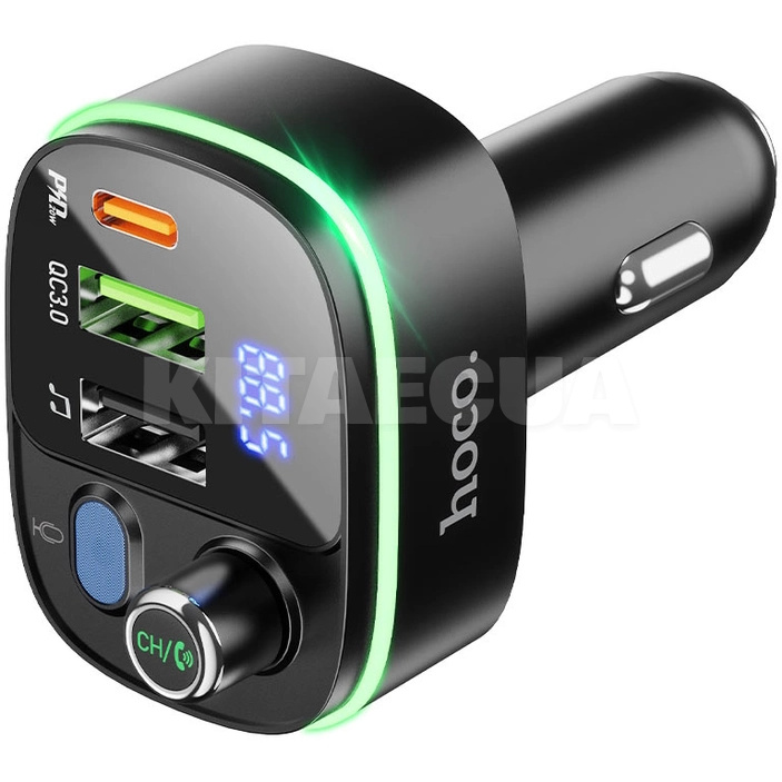ФМ модулятор E62 Fast PD20W+QC3.0 Bluetooth 5.0 (дистанция~10м) HOCO (10375) - 3