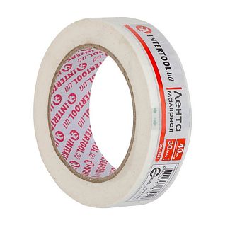Малярная лента 30 мм x 40 м белая Intertool