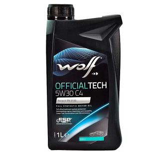 Масло моторне синтетичне 1л 5W-30 Officialtech C4 WOLF