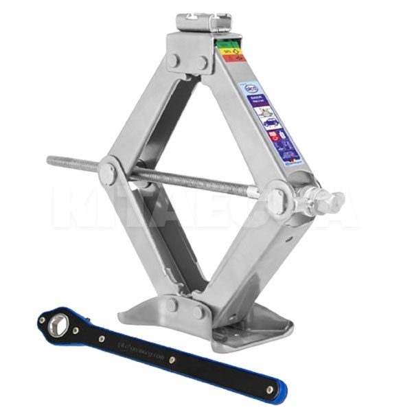 Домкрат механический ромбовидный до 2т (120мм-415мм) с трещоткой 436 700 AL ALCA (109509-ALCA)