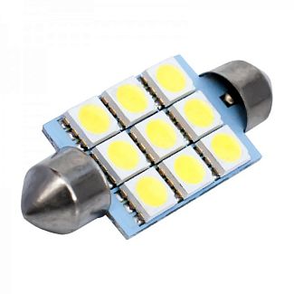 LED лампа для авто S8.5 (36mm) 12V 6000К AllLight