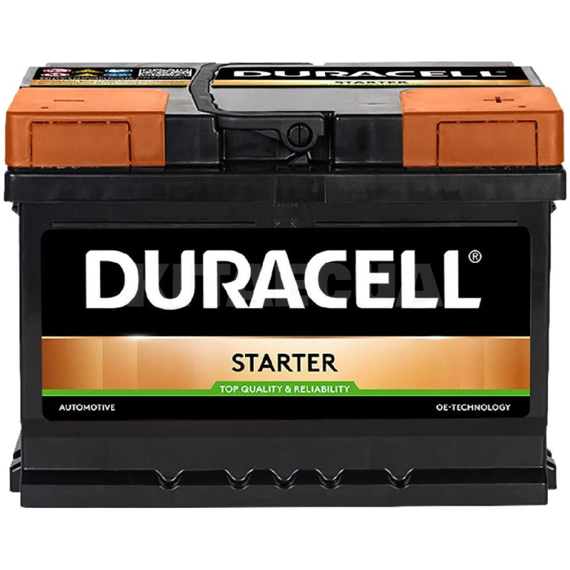 Аккумулятор автомобильный Starter 60Ач 480А "+" справа DURACELL (DS60)