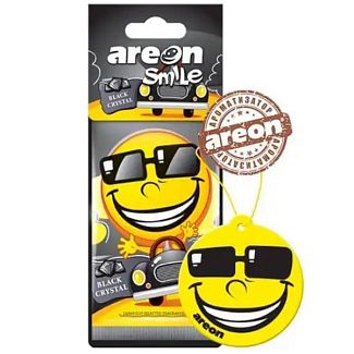 Ароматизатор сухой листик "чёрный кристалл" Smile Black Cristall AREON