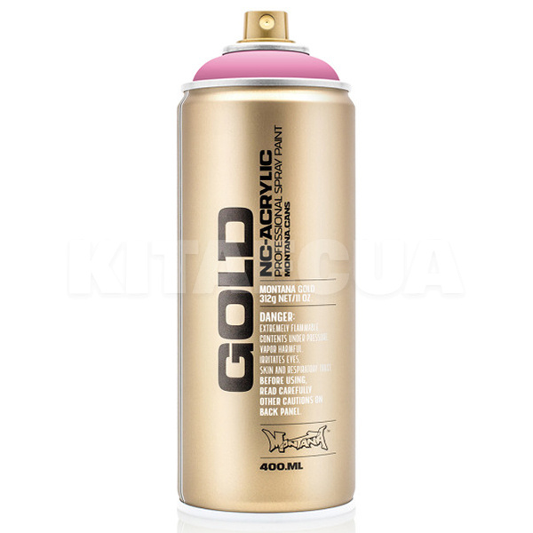 Фарба декоративна акрилова 400мл SHOCK 4000 рожева напівматова Gold MONTANA (285660-MONTANA)