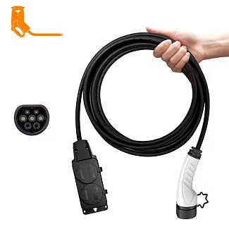 Разрядный кабель (разрядник V2L) Type2 - EU Schuko 3.5 кВт 5м (Hyundai) FEYREE
