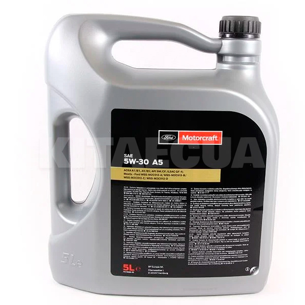 Масло моторное синтетическое 5л 5W-30 Motorcraft A5 FORD (15CF54) - 4