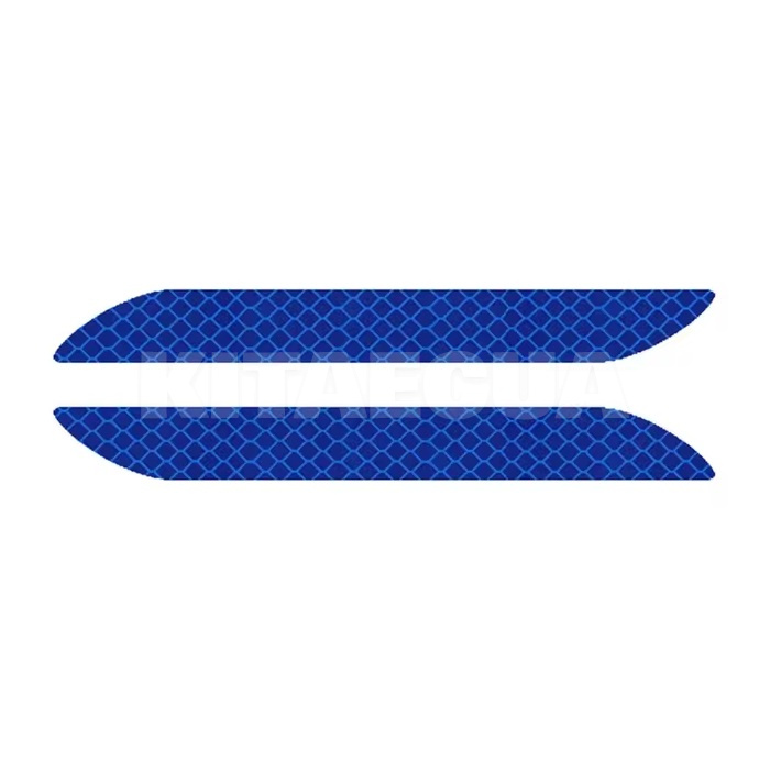 Наклейка з ветовідбивною для автомобіля синя 28см х 3 см(2шт.) (2Pcs-Reflective-Sticker-Blue)