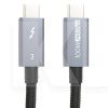 Кабель Type-C - Type-C 100W Thunderbolt 3 2м чорний PowerPlant (CA913343)