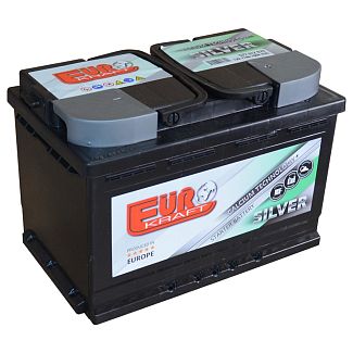 Аккумулятор автомобильный 77Ач 760А "+" справа EUROKRAFT