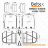 Чехлы на сиденья серые с подголовником 3D Montana BELTEX (BX87200)