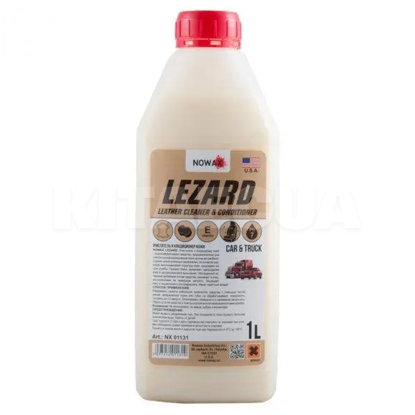 Очиститель кожи салона 1л Lezard NOWAX (NX01131)