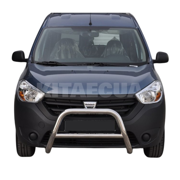 Кенгурятник WT006 Dacia Dokker 2013-2022 нержавеющая сталь CAN (dd22374) - 2