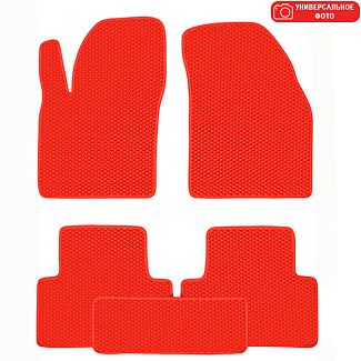 EVA килимки в салон BYD S6 (2010-н.в.) червоні BELTEX
