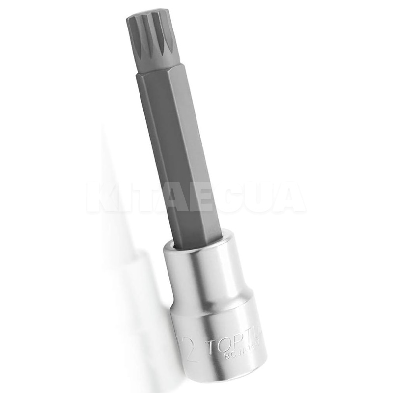 Головка торцевая с SPLINE насадкой M6 1/2" 100 мм TOPTUL (BCJA1606)