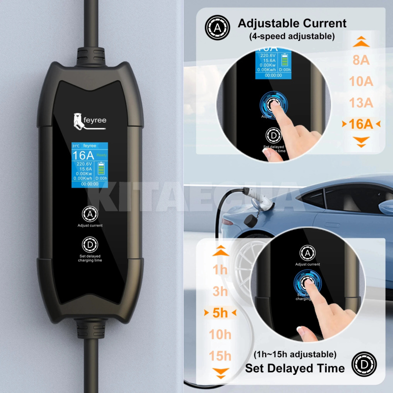 Зарядка Ніссан Ліф (Nissan Leaf) 3.7 кВт Wi-Fi FEYREE (FY3.5-16-1PH-TP1-NW-Ниссан Лиф) - 3