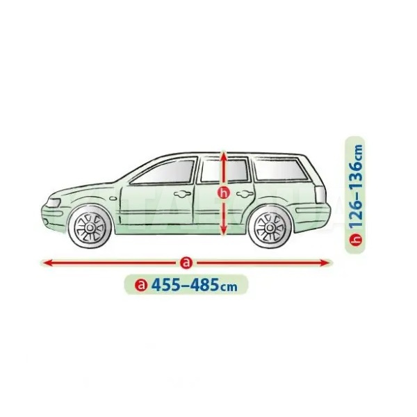 Тент на авто Perfect Garage XXL 497х148х136 см универсал Kegel-Blazusiak (5-4630-249-4030) - 3