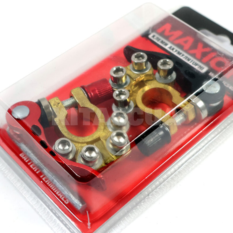 Клеммы аккумуляторные латунная пара быстрозажимные MAXION (MXAC-TCS401) - 2