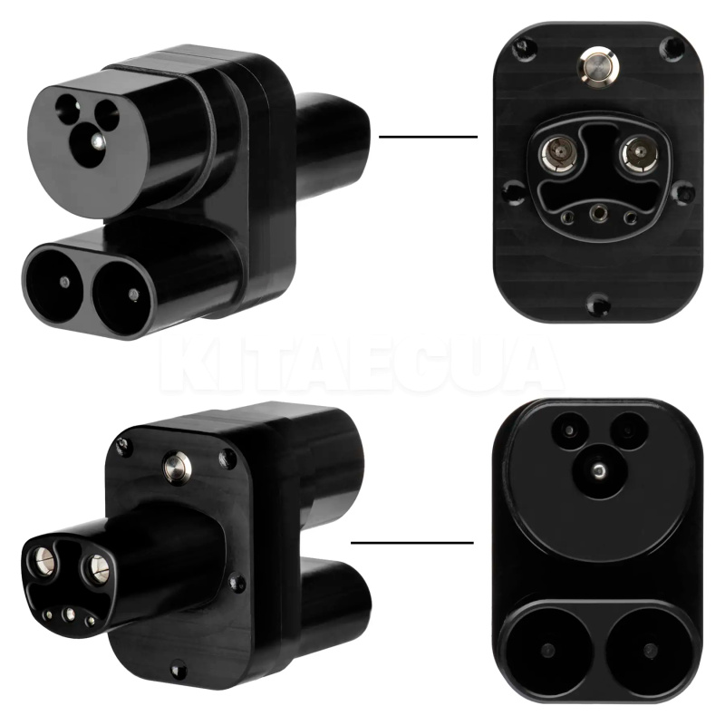 Перехідник 250 кВт 250А ССS2 (станція) - Type Tesla (американське авто) OLINK (DC CCS Combo 2 - Tesla USA) - 5