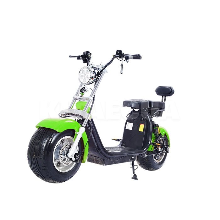 Електроскутер Citycoco, Long 1500W, 60V12Ah, Green ROODER (00000050800)