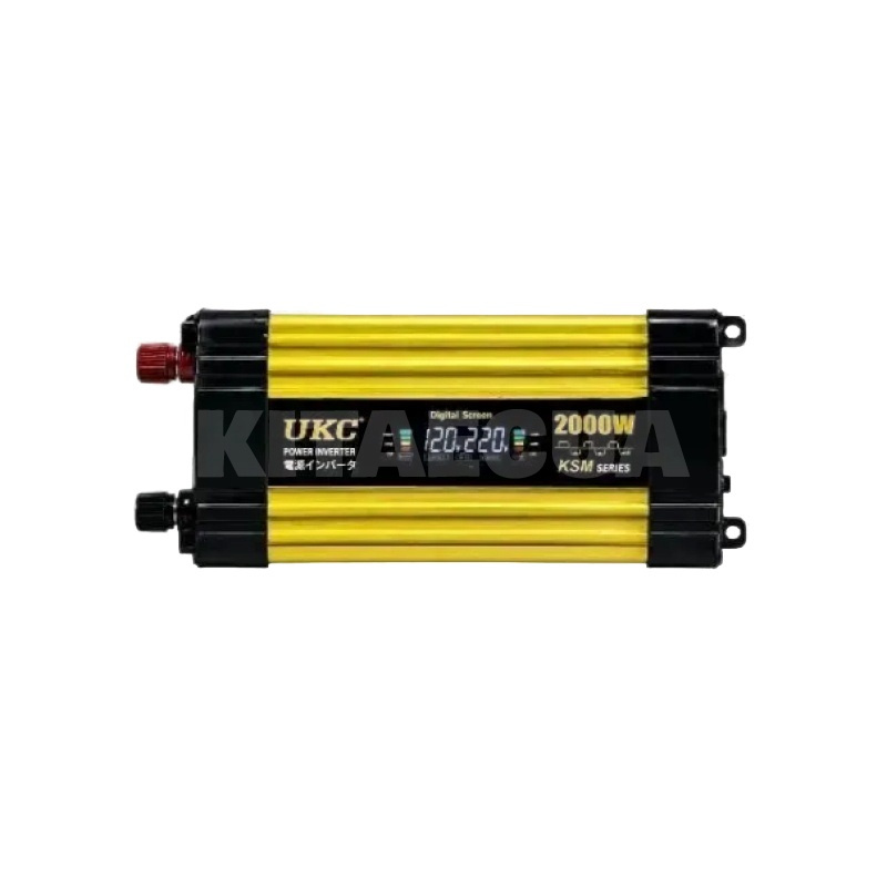 Инвертор 12-220В 2000Вт AC/DC KSM LCD+2 USB UKC (00000072774)