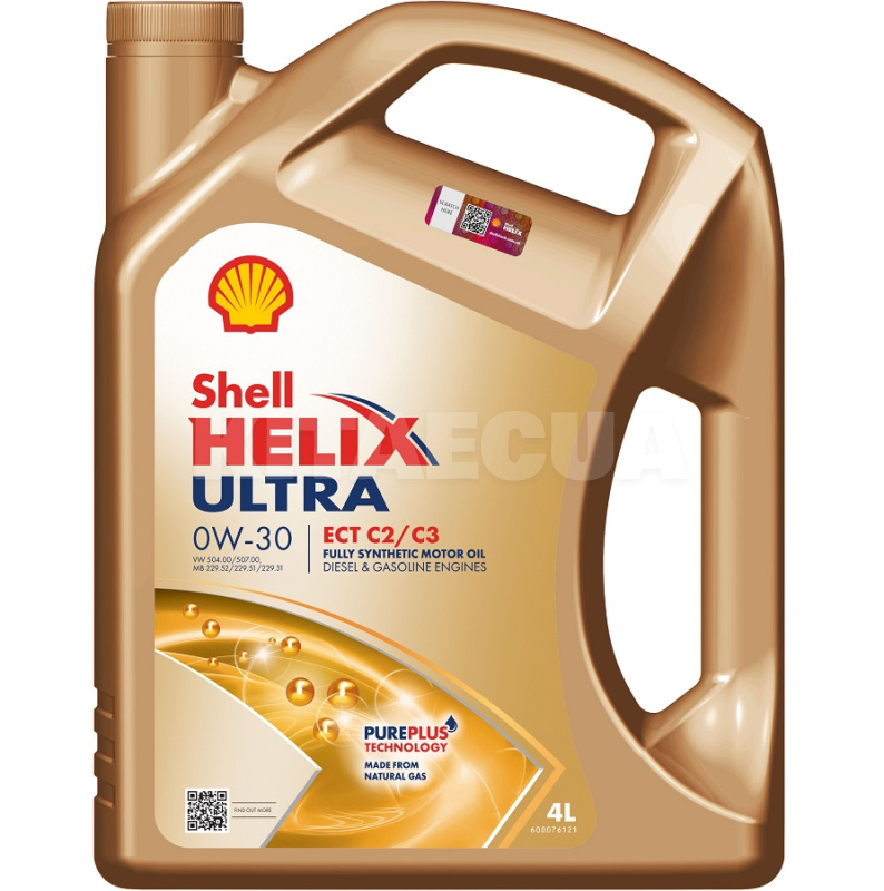 Масло моторное синтетическое 4л 0W-30 Helix Ultra ECT C2/C3 SHELL (550042353)