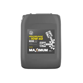 Масло моторное полусинтетическое 20л 10W-40 HIGH MILEAGE SL/CF MAXIMUM