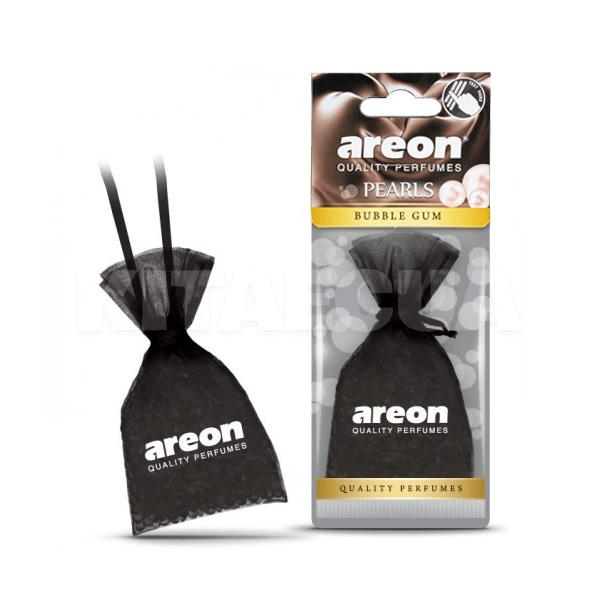 Ароматизатор "жвачка" мешочек с гранулами Bubble Gum черный AREON (ABP03)
