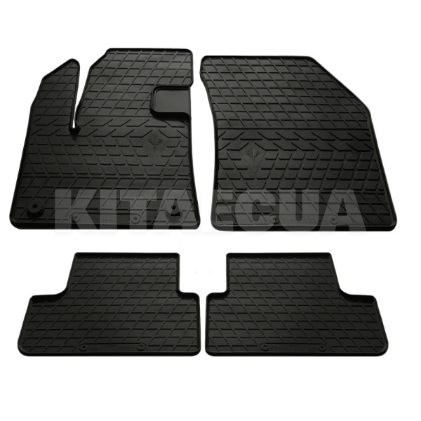 Резиновые коврики в салон DS 7 Crossback (2018-н.в) CP клипсы Stingray (1056014)